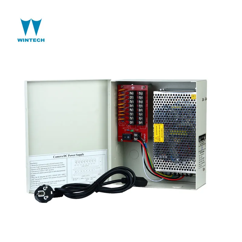 For IR Cameras 12VDC 16ch High 30 Amps CCTV Power Supply Distribution Box