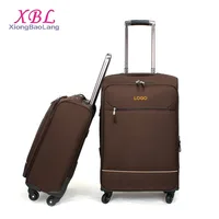 XBL Brown Business Suitcase Oxford Trolley