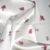 2016 hot sale china fashion flower design Polyester Satin Printed Fabric For Dress