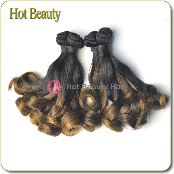 2014 New style 7A tangle free mixed color hair weave
