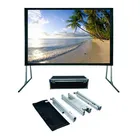 fast folding screen home theater projectors 10ft projector screen