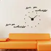 Newest DIY Large Wall Clock 3D Mirror Surface Sticker Home Office Decor Acrylic Wall Clock Models