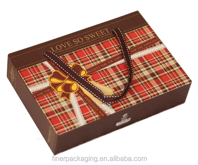oem creative christmas paper suitcase gift box