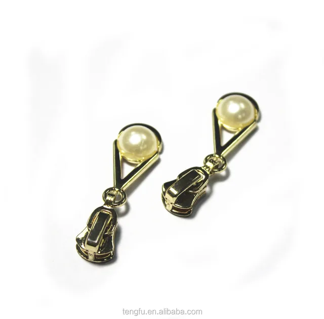custom hot sale zipper slider fancy zipper puller for handbags