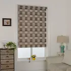 Home decor window curtain zebra roller blinds with pleats