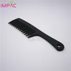 Custom wide-toothed black hair comb wholesale for salon hairdressing