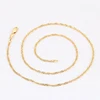43276- Xuping Hot Sale Artificial 18K Gold Plated Fashion Chains Necklace
