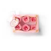 6 pcs lovely pink flower soap for promotional gift set for women