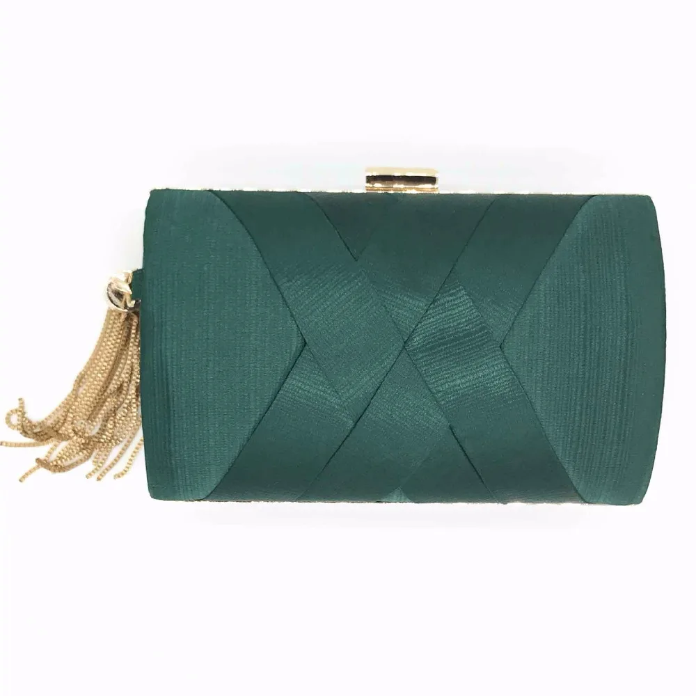 Green clutch purse