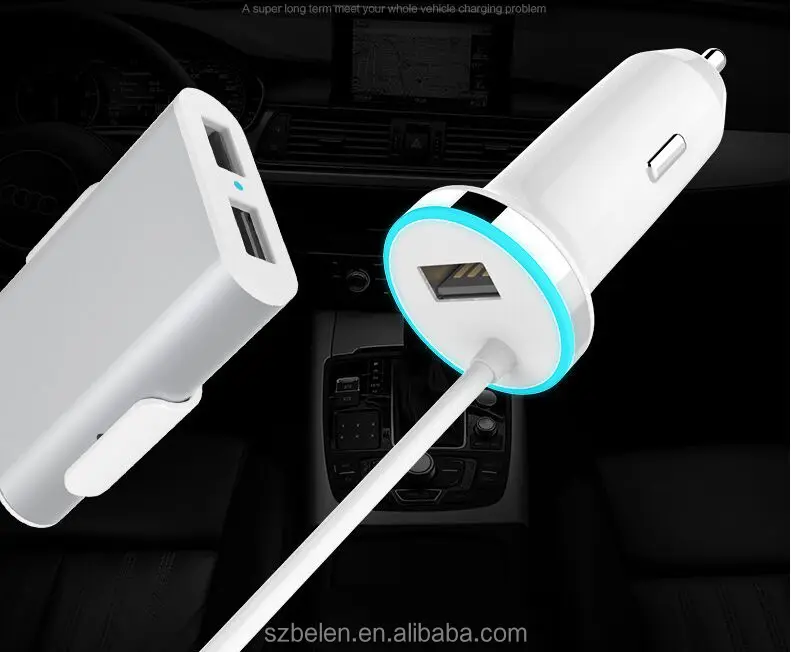 7.2A 3 usb smart car charger-2