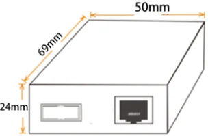SFP SLOT Media Converter Optical Ethernet With LED Indicated Lights