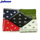 OEM 55*55cm Custom Multifunctional Cashew Square Cotton Bandana Headwear Bandana