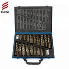 170PC HSS Twist Fully Ground Tin Coated Drill Bit Set For Metal High Speed Steel