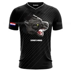 Soft cotton polyester custom printing men t shirt gaming team jerseys custom gaming shirts