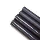 45*37*2000 mm High strength black 3k Carbon fiber tube for trimble gps pole