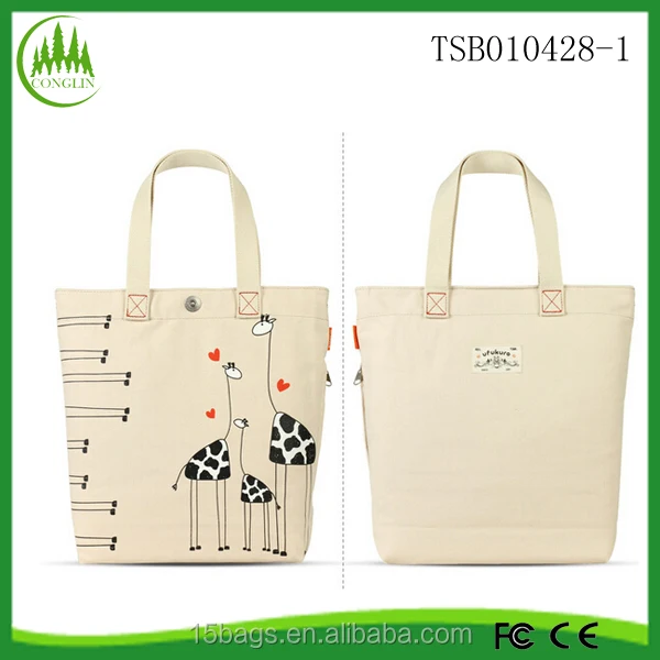 New product for 2014 fashion latest cute women canvas packaging bags