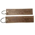 Custom New Product Marketing Gifts Promotion Embossed Leather Keychain