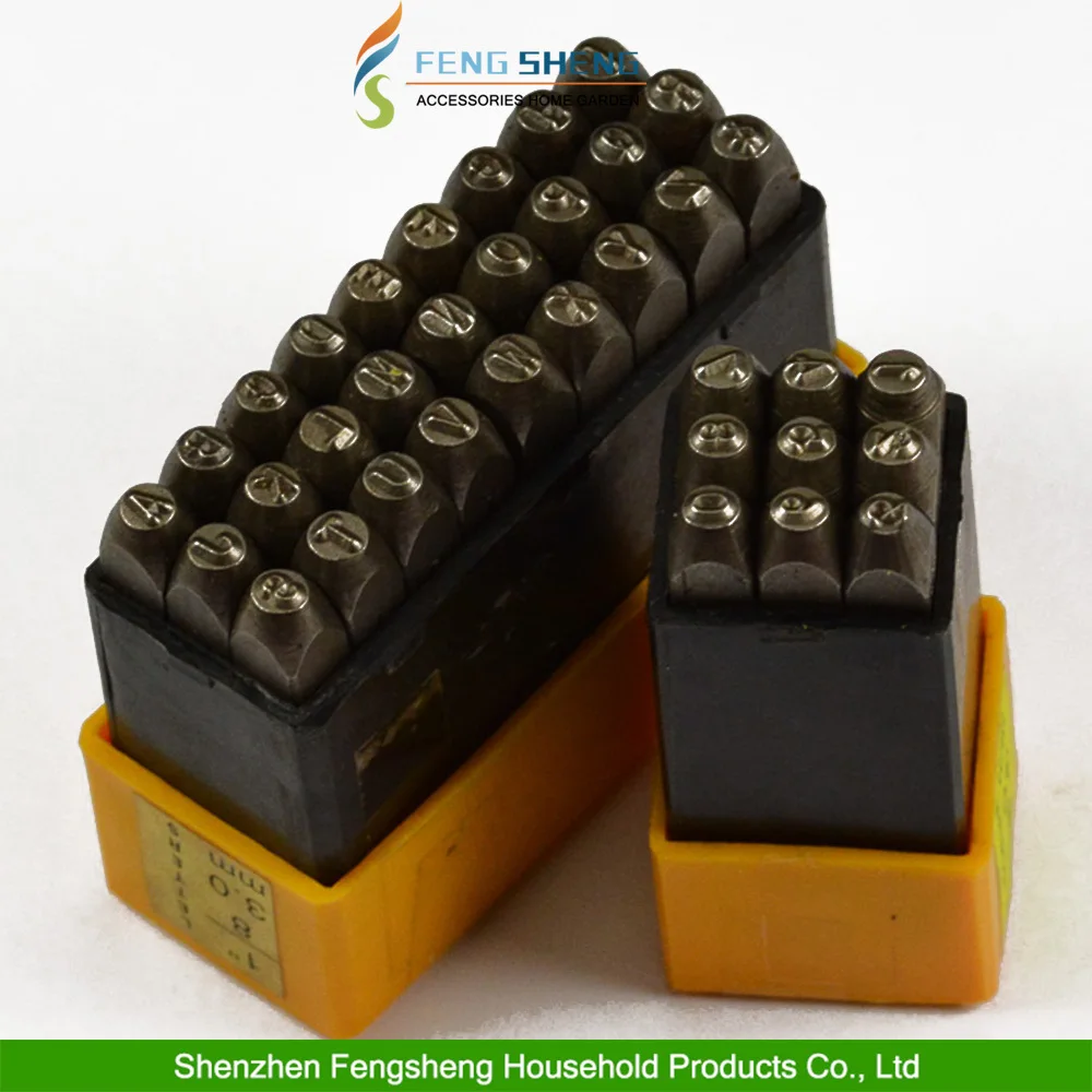 Alphabet Punches Az & Numbers Metal Letter Steel Die Tool Punch Stamp