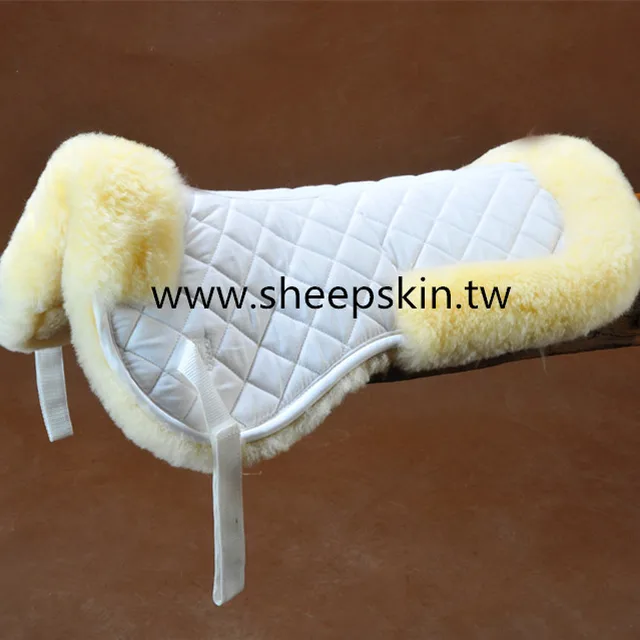 Genuine Merino sheepskin horse saddle pad