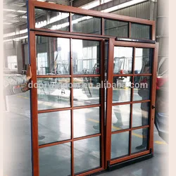 Aluminum sliding windows and doors with fly screen double tempered glass ce certificate