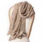 Soft and skin friendly knitting cashmere scarf with thin weight