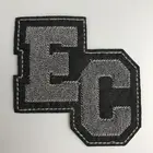 Wholesale Custom 100% Embroidery Chenille Patches For Clothing,towel embroidered patch in letter and number