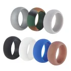 Fashion silicone rubber finger ring silicone wedding rings