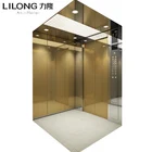 Lilong passenger elevator cabin with plating titanium gold