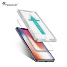 2018 best selling wholesale asahi tempered glass screen protector for iphone X with easy install
