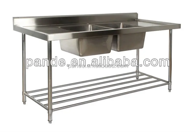 Kitchen Stainless Steeldouble Sink Bench For Sale - Buy Kitchen Sink ...