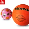 Mini size 3 rubber 7 inch orange basketball ball cartoons for kids