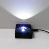 Crystal Glass Trophy Laser LED Wooden Small Light Stand Base Display