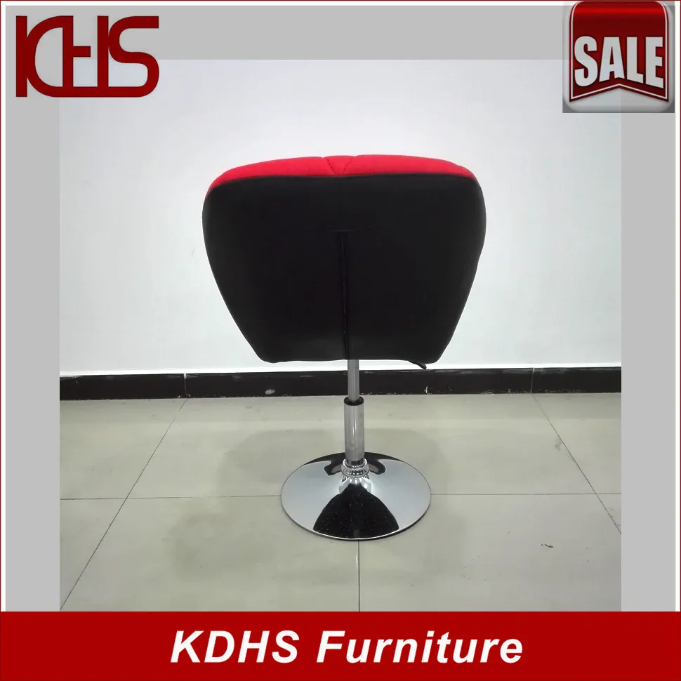 Simple modern design one leg swivel chairs without wheels
