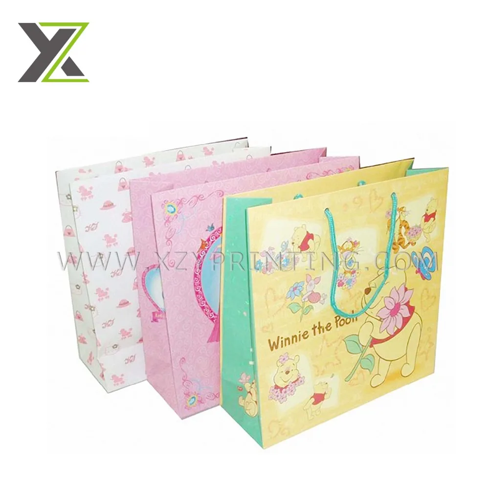 kids cartoon design gift bags paper