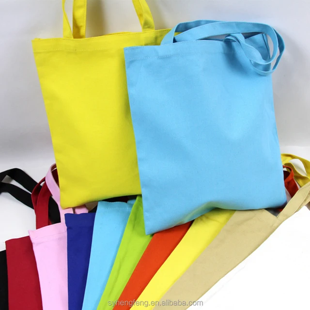 blank handmade canvas bag custom art gift canvas shopping bag