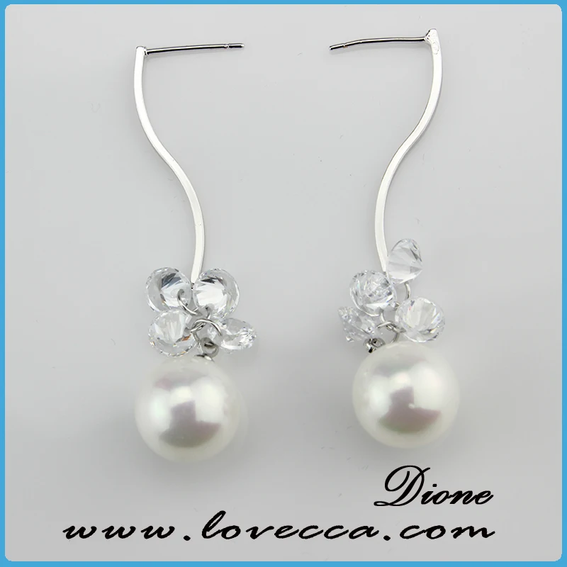 Wholesale earring setting design,lady rhinestone earring,fashion single stone earring designs