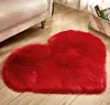 Heart Shape Carpet Artificial fur Rugs Non Slip Bedroom Living Room Decor Shaggy Carpet Mats Soft Area Rug Tapetes