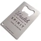Shape Made Stainless Steel Wine Die Cast Credit Card Bottle Opener