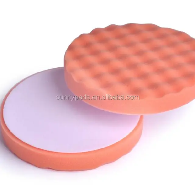 foam pads with waffle face car buffing pads