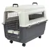 Portable Travel Outdoor Rolling Plastic Dog Crate Kennel