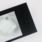 black ceramic silk printing cutting tempered glass