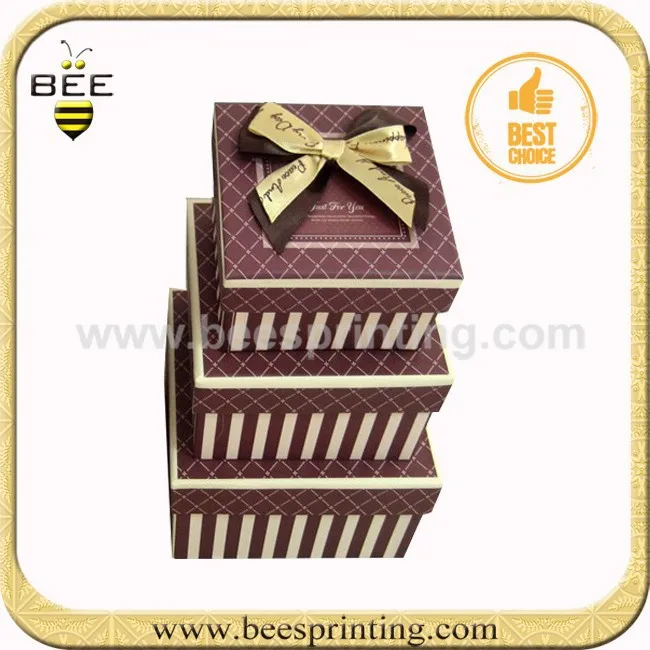 box wedding invitation wholesale,gift box with ribbon design