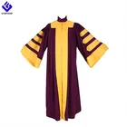 Wholesale high school uniform doctor graduation gown and cap
