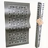 Black And White Diamond Print Vinyl Area Rugs with nonskid backing