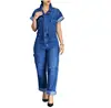 Fashion ladies denim jumpsuit Large size ladies jeans denim clothing