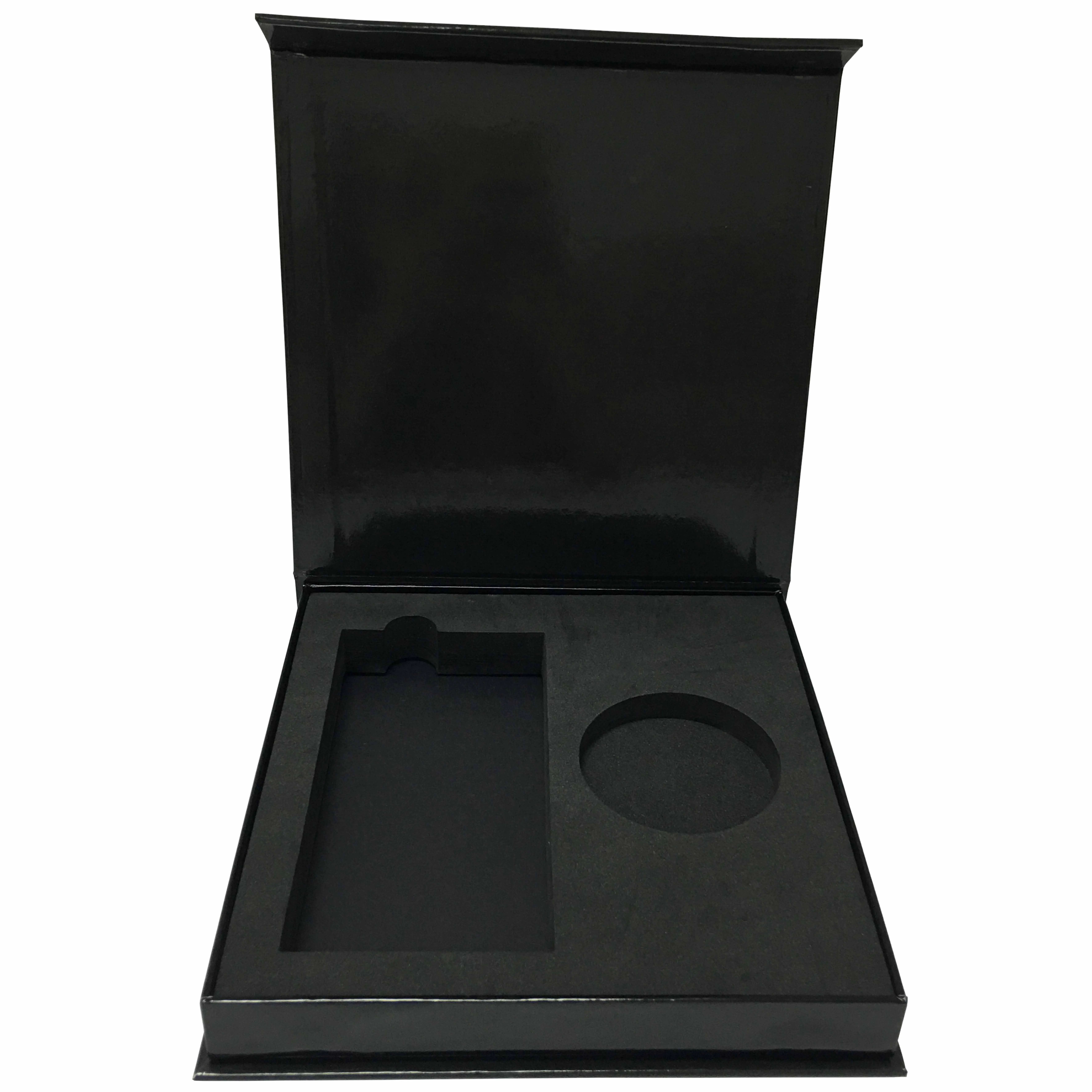 handmade rigid book shaped paper gift box custom