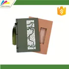 A5 recycled custom high quality hardcover leather school note book
