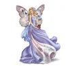 butterfly angel figurines polyresin with flower figurine