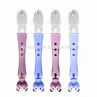 BPA Free animal shape Food Grade Infant Newborn Baby Silicone Soft Spoon