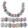 Alloy big hole beads fit european snake chains bracelets various colors
